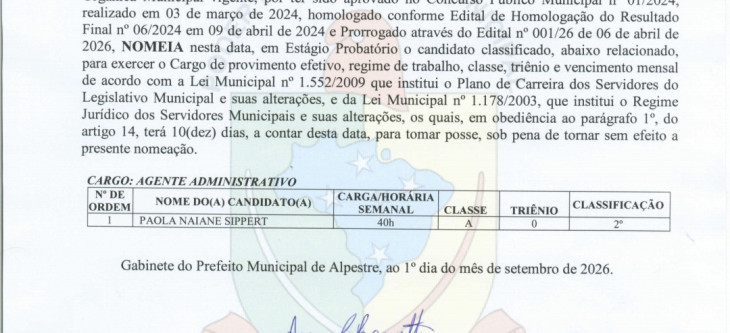 Portaria 006-2026